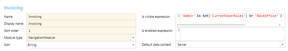 Configured module