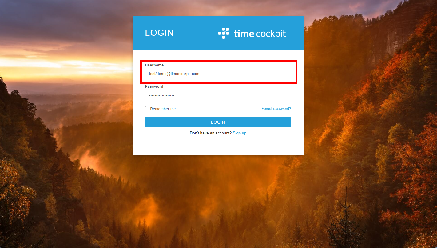 Sandbox Login