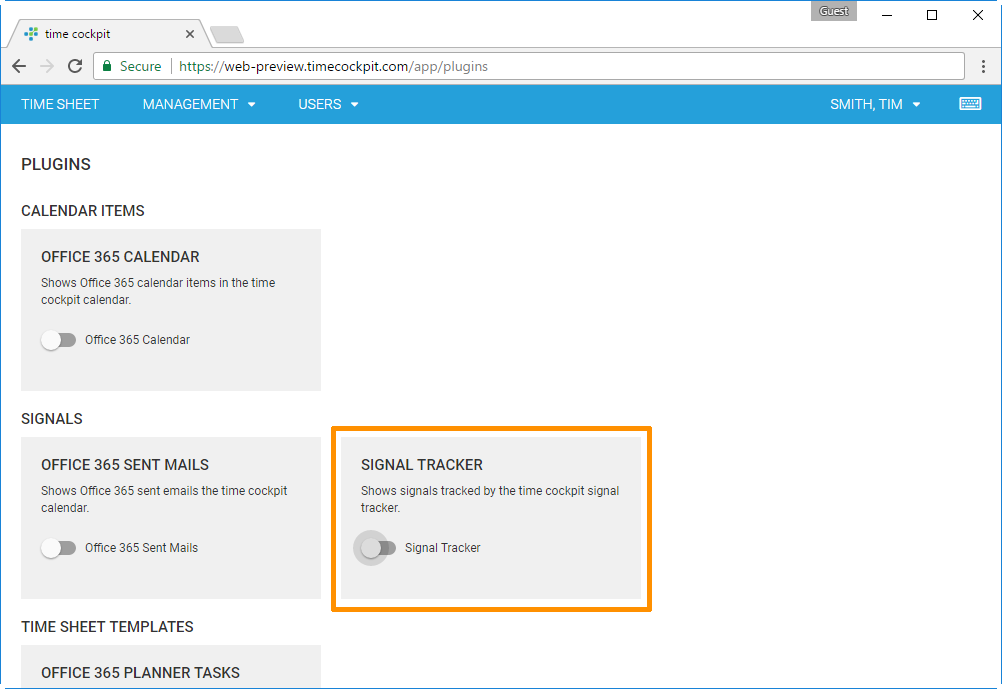Signal Tracker Plugin