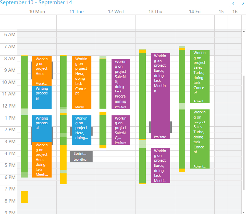 Time Sheet Calendar | Time Cockpit Help